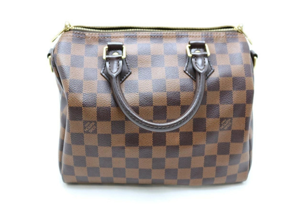 Louis Vuitton Speedy Damier Bag Bandouliere Shoulder Brown